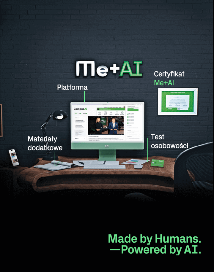 CampusAI Me+AI — platforma, certyfikat, test osobowości i materiały dodatkowe
